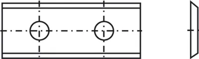 Produktbild von TIGRA Wendeplatte 35° 60x12x1,5mm a=26mm T02SMG 10 Stück