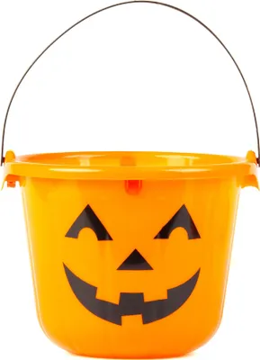 Immagine prodotto di Secchiello LED a forma di zucca di Halloween per dolciumi arancione-nero - taglia unica