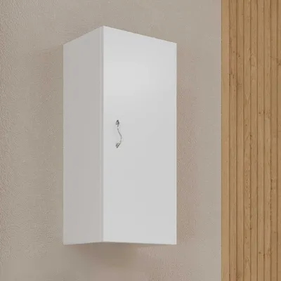 Immagine prodotto di Pensile bagno sospeso ad un'anta reversibile bianco lucido | Easy