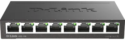 Produktbild von D-Link DGS-108 8-Port Layer2 Gigabit Switch