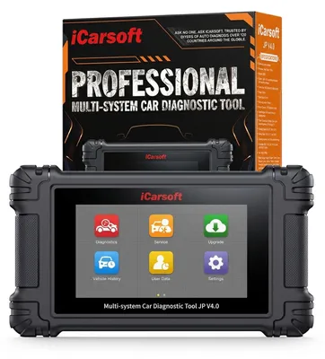 Produktbild von iCarsoft JP V4.0 OBD2 Diagnosegerät kompatibel mit Toyota Honda Mazda Nissan Hyundai Kia Mitsubishi – Profi-Scanner mit CAN-FD, Service inkl. Updates