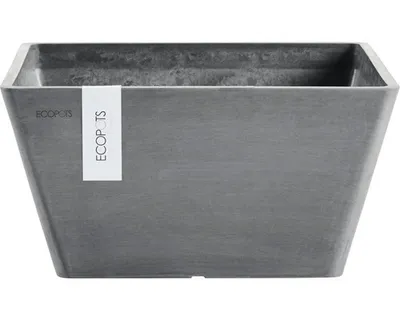 Produktbild von Pflanzschale Ecopots Berlin Kunststoff matt 41 x 41 x 18 cm grau