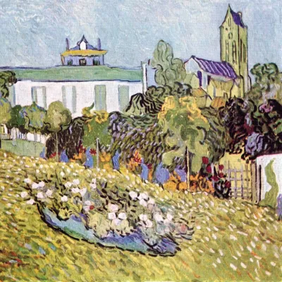 Obrázek produktu pro Vincent Van Gogh umělecký obraz - Zahrada Daubigny, 1890, detail (70 x 70 cm)
