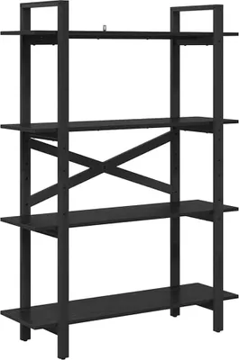 Produktbild von vidaXL Bücherregal Schwarz Eichen-Optik 100 x 33,5 x 140 cm