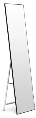Obrázek produktu pro ModernHome GH-MT08 Stojací zrcadlo 159 x 40 cm, hliník, černý rám