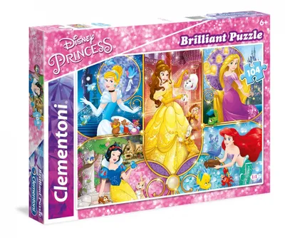 Produktbild von CLEMENTONI Brillant-Puzzle Disney-Prinzessinnen 104 Teile