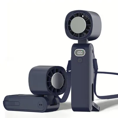 Produktbild von Tragbarer Handventilator mit Kühlfunktion, 13000 RPM, 5 Stufen, USB wiederaufladbar, Mini Ventilator für Outdoor & Reisen
