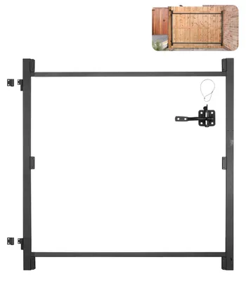 Verstellbarer Tor-Bausatz, 60-96 Zoll, schwarz