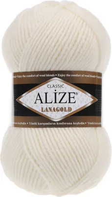 Produktbild von ALIZE Lanagold 100g 49% Wolle Strickgarn Winterwolle Schurwolle Farbwahl