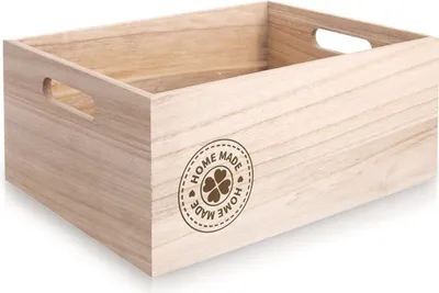 Produktbild von Orion | Ordnungsbox - Aufbewahrungsbox - Holzkiste - 26x16,5x11,5 cm - Aufbewahrungskiste mit Deckel