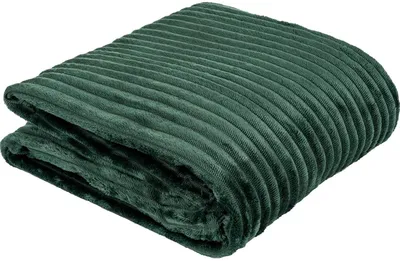 Produktbild von Flanell Mikrofaserdecke Kuscheldecke Decke Bettüberwurf Streifen, Grün, 150x200 cm
