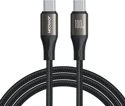 Produktbild von JOYROOM Cable Joyroom Light-Speed USB-C to USB-C SA25-CC5 , 100W , 1.2m (black)