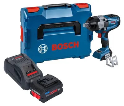 Image de Bosch GDS 18V-1600 HC Professional Visseuse à choc sans fil 18 V 1600 Nm 3/4'' BITURBO Brushless + 1x batterie ProCORE 8,0 Ah + chargeur + L-Boxx