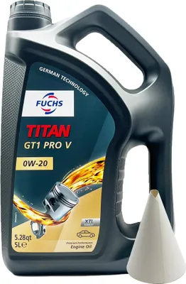 Produktbild von 5 L Fuchs Titan Gt1 Flex 5 0W-20 Motoröl Öl 0W20 BMW | MB | Jaguar | Opel |