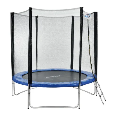 Obrázek produktu pro ArtSport Venkovní trampolína Jampino Ø 244 cm - Zahradní trampolína s bezpečnostní sítí, žebříkem, - přijatelné
