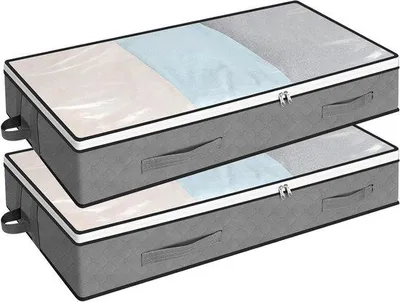 Immagine prodotto di Portaoggetti pieghevole con finestra, 100x50x18 cm, set da 2 pezzi