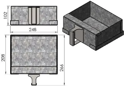 Produktbild von TermaTech | Ascheschublade für Kaminöfen TT20/TT21/TT23