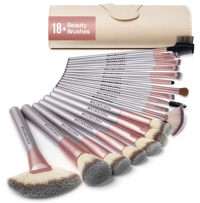 Produktbild von PORTENTUM Professionelle Kosmetik Make-Up 18 Stück Pinsel Werkzeuge Kosmetik Mak