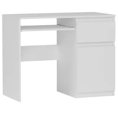 Obrázok produktu pre Počítačový písací stôl 96 cm so zásuvkou a skrinkou FRAMIRE N-33, biely