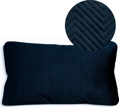 Produktbild von Geronimo | Dekokissen - Schwarz - 50x30 cm - Gestepptes Kissen - Maschinenwaschbar - Abnehmbarer Bezug - Antiallergisch