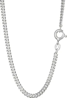 Produktbild von Collier 70cm Panzerkette diamantiert 925 Silber Halskette dünn Breite 2,2mm 6867
