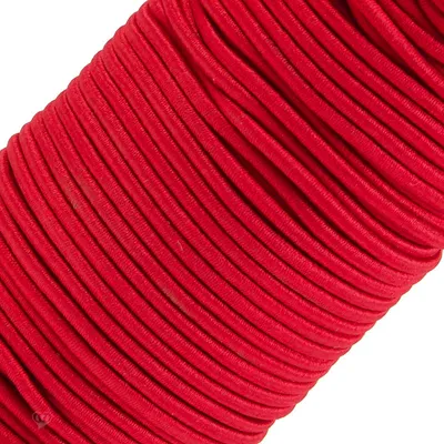 50m extra starke Gummikordel Gummischnur 3mm, rot