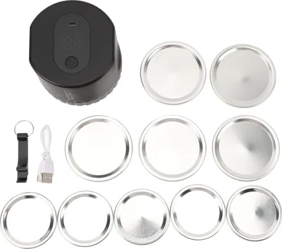 Obrázek produktu pro Vakuová svářečka Mason Jar dobíjecí přenosná domácí svářečka na jedno kliknutí