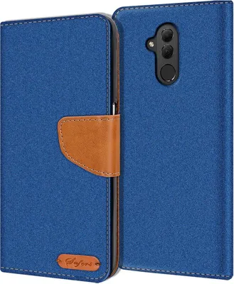 Produktbild von Handy Hülle Huawei Mate 20 Lite Tasche Wallet Flip Case Schutz Hülle Stoff Cover