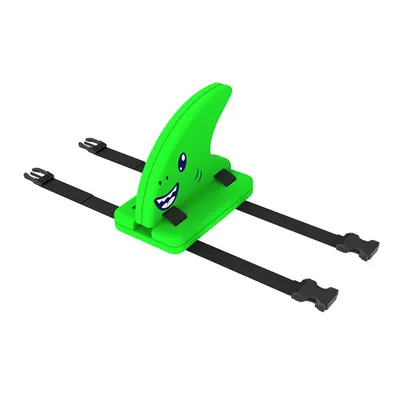 Produktbild von Schwimmhilfe Kinder, Verstellbar Haifischflossen Kinder, Tragbare Schwimmschwimmausrüstung, Grün