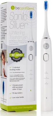 Obrázek produktu pro Beconfident Sonic Silver Elektrický bělící zubní kartáček White-Silver