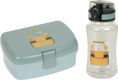 Produktbild von Lässig Lunch Set Tiny Drivers Excavator (Brotdose + Trinkflasche)