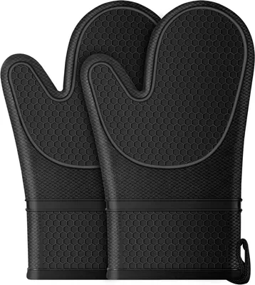 Produktbild von bis 260°C, rutschfeste Topfhandschuhe aus Silikon für Küche