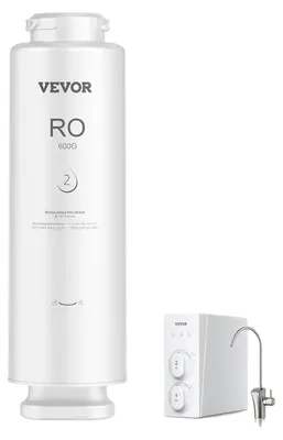 Immagine prodotto di Sistema a osmosi inversa VEVOR, filtro dell'acqua a osmosi inversa da 600 GPD a 10 stadi di ricambio, 24 mesi, compatibile con il filtro dell'acqua sottolavello SS-004