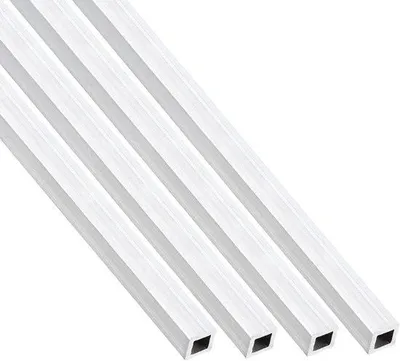 Zdjęcie produktu dla Rura aluminiowa 6 x 6 mm, grubość 1 mm, długość 200 mm, do użytku domowego