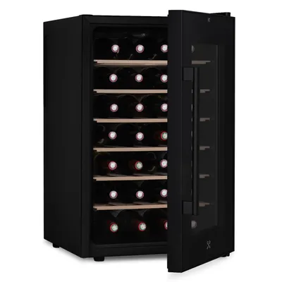 Produktbild von Weinkühlschrank Les Petits Champs 28 Flaschen - freistehend - 70 L - 11 bis 18°C - Schwarz