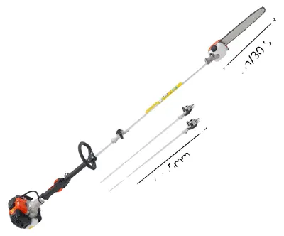 Zdjęcie produktu dla Piła łańcuchowa spalinowa, silnik dwusuwowy, regulowany kąt cięcia, 30 cm (12 cali), pojemność silnika 25 cm³