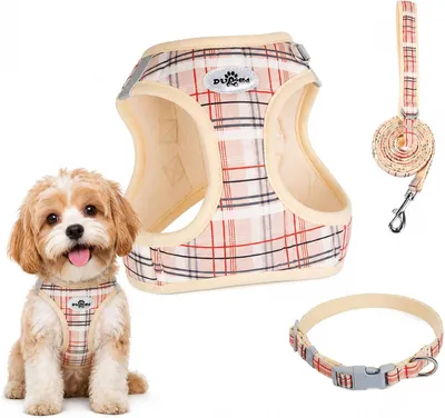 Immagine prodotto di Imbracatura per cani, riflettente, adatta a cani di piccola e media taglia, antistrappo, ideale per le passeggiate