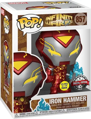 Produktbild von Infinity Warps - Iron Hammer 857 Special Edition Glows in the Dark - Funko Pop! - Vinyl Figur
