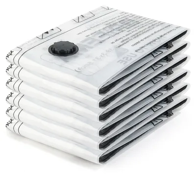 Obrázek produktu pro Vakuové sáčky na oblečení - Opakovaně použitelné - 6 kusů - 70 x 50 cm - PA+PE