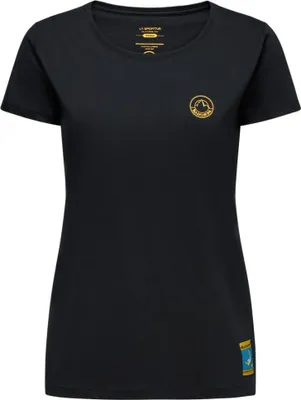 Immagine prodotto di Maglietta da arrampicata Moon T-Shirt W, nera/gialla, XS, ZACT158K00Y00XS, Maglietta da arrampicata da donna - La Sportiva
