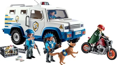 Produktbild von PLAYMOBIL Action Heroes Geldtransporter 71597
