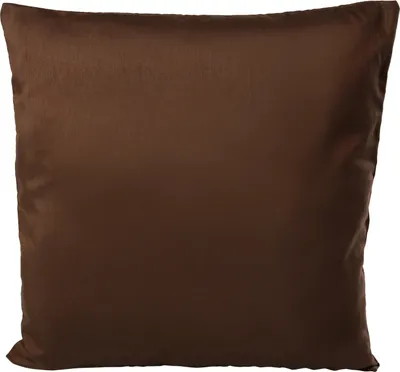 Produktbild von Kissenhülle Wildseide Optik uni 40x40 cm braun dunkel