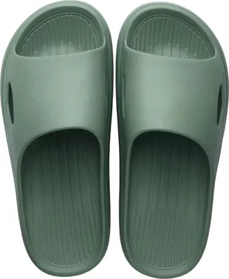Produktbild von Duschpantoffeln Herren Damen rutschfeste Badeschuhe Dicke Sohle Schnelltrocknend Indoor Outdoor Sommer Hausschuhe für Schwimmbad Strand Sauna Camping