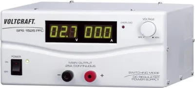 Produktbild von VOLTCRAFT SPS 1525 PFC Labornetzgerät, einstellbar 3 - 15 V/DC 2 - 25 A 375 W Remote Anzahl Ausgänge 1 x