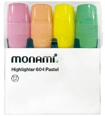 Productafbeelding van Monami pastelkleurige uitwisstift, 4 kleuren