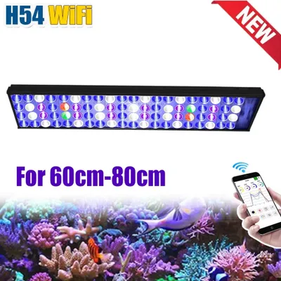 Obrázek produktu pro Mořské akvarijní LED světlo, plné spektrum, ovládání pomocí WiFi aplikace, pro 60cm-80cm, EU zástrčka