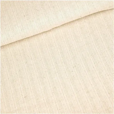 Bio Leinenstrick Baumwollstoff ab 0,5x1,5m Leinen-Stoff Baumwolle Meterware creme