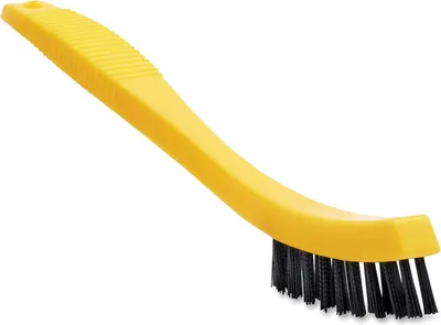 Produktbild von Fliesen- und Fugenbürste von Commercial Products, schwarz, Reinigungsbürste, für mehrere Oberflächen, für Fugen, Badezimmer, Küchen, Arbeitsplatten, 8,5"