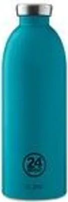 Produktbild von 24Bottles Clima, 850 ml, Tägliche Nutzung, Schwarz, Blau, Edelstahl, Atlantic Bay, Erwachsener