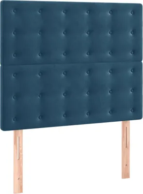 Imagen del producto de vidaXL Cabecero, azul oscuro, 80 x 5 x 118/128 cm, terciopelo